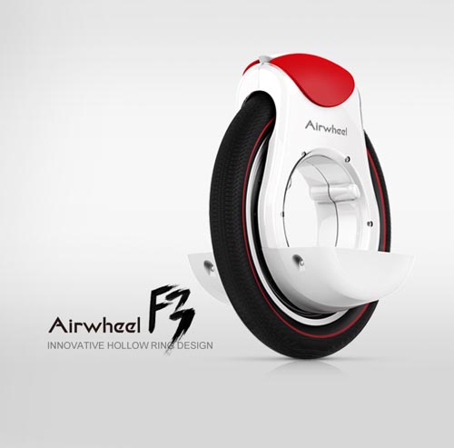 포탄의 도움으로 Airwheel F3은 안전 하 고 더 세련 된.