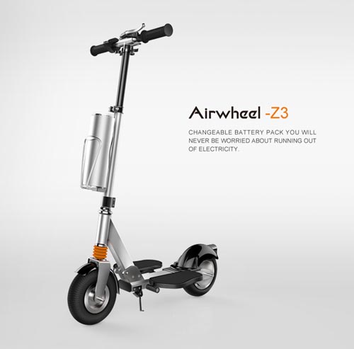 En comparación con otros scooters eléctricos de Airwheel, Z3 cuenta con varios puntos destacados del diseño.