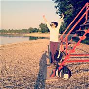 Airwheel Sunny day and driving the Airwheel near the Jarun lake. - TopWheels