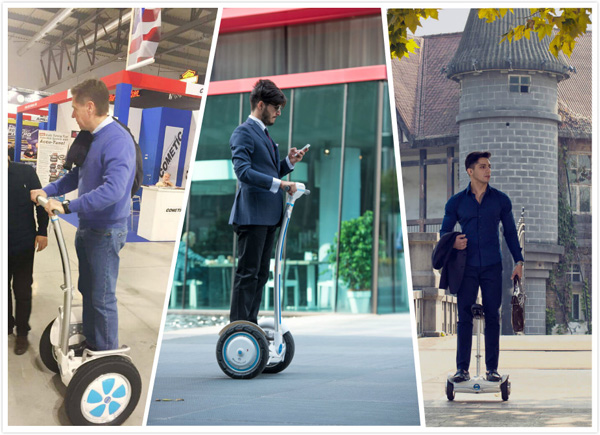  Airwheel 전기 각자 균형 스쿠터는 종종 제대로 디자인의 철학의 분명 한 예로 인용 된다.